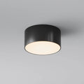 Plafonnier extérieur LED rond en acier, IP65, noir ou blanc, noir