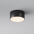 Plafonnier extérieur LED rond en acier, IP65, noir ou blanc, noir
