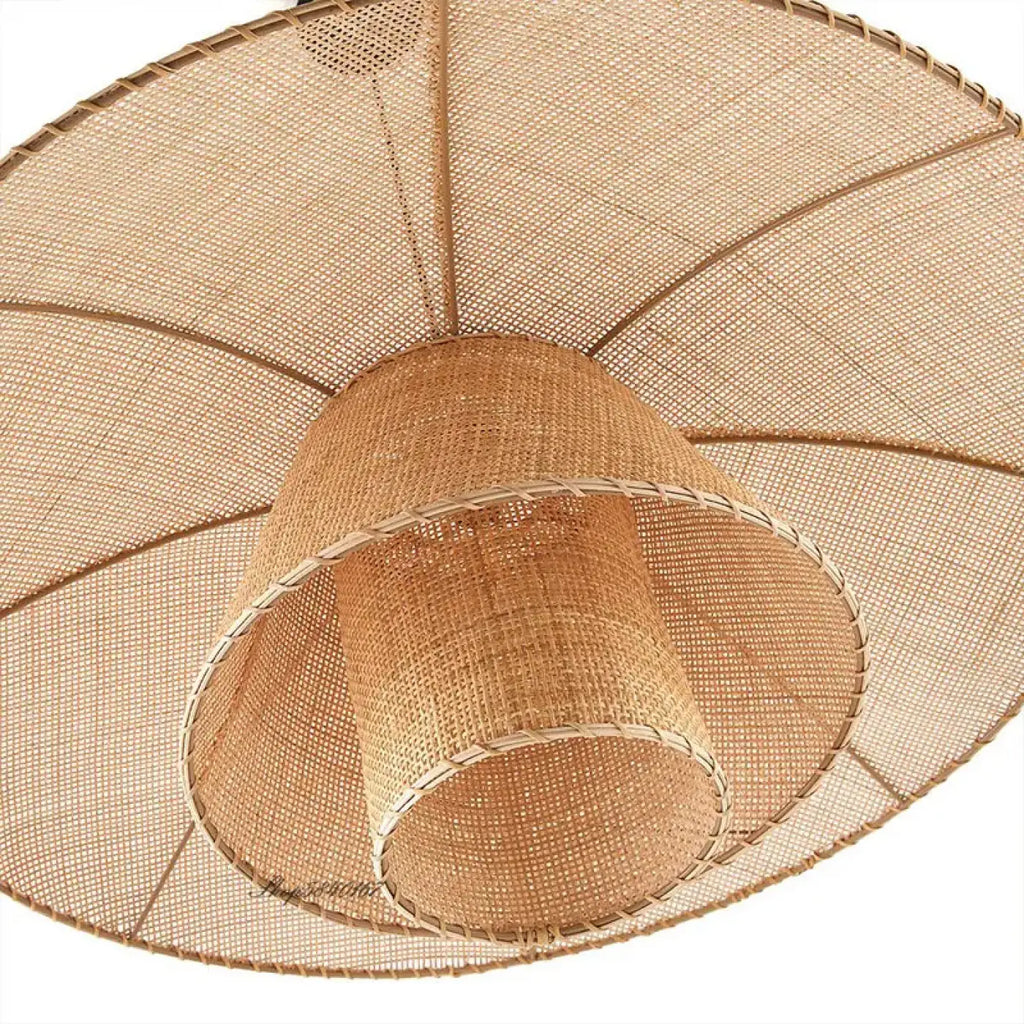 Plafonnier fleur en bois sculpté, quatre tailles S à XL