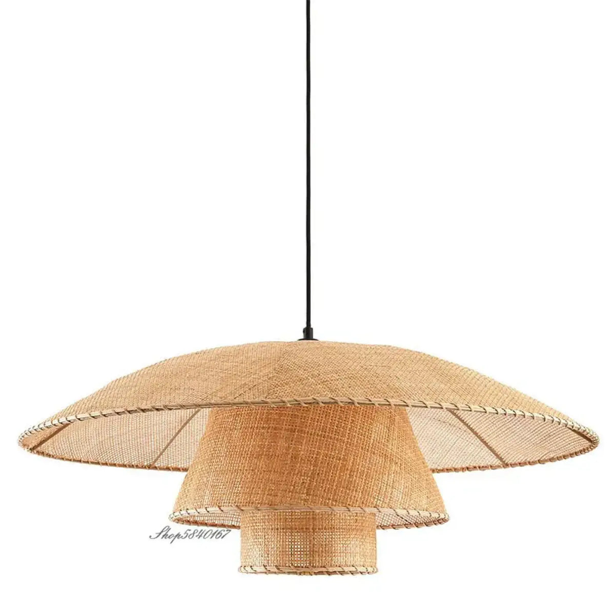 Plafonnier fleur en bois sculpté, quatre tailles S à XL