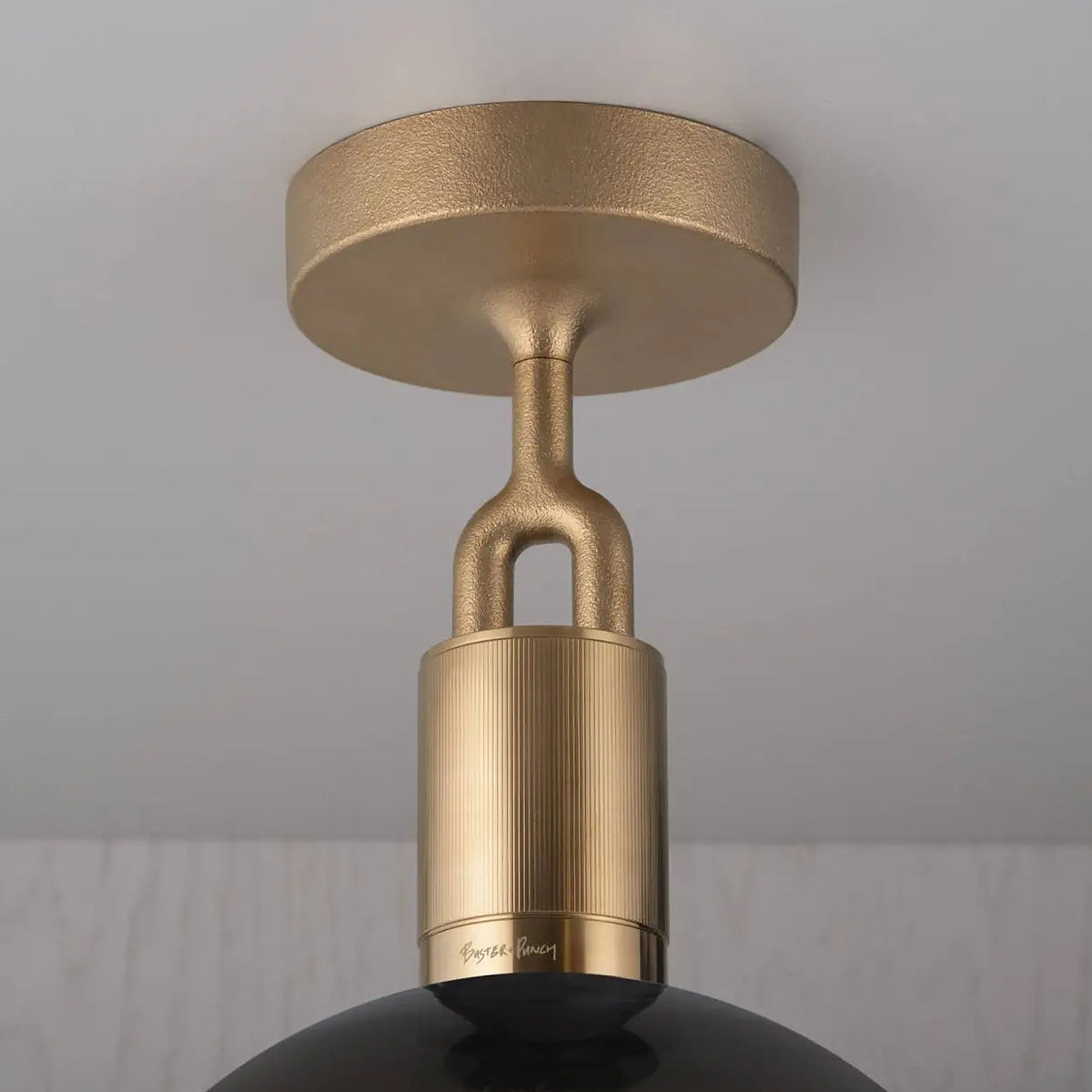 Plafonnier globe soufflé, verre fumé ou opale, ampoule fournie