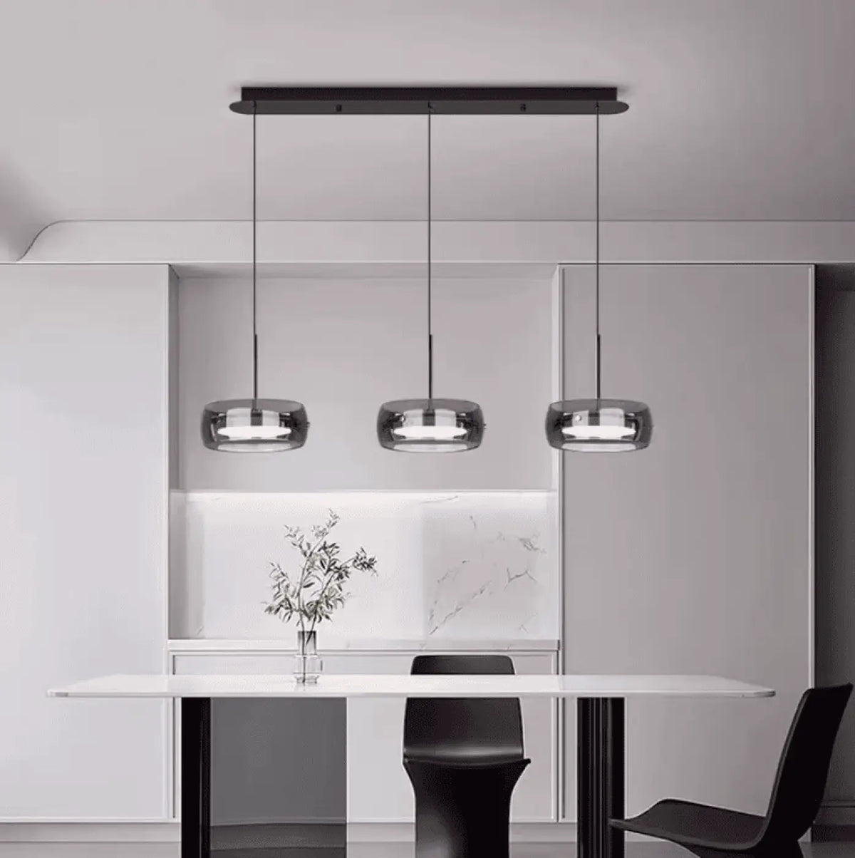 Luminaire industriel pour cuisine, noir ou doré, noir