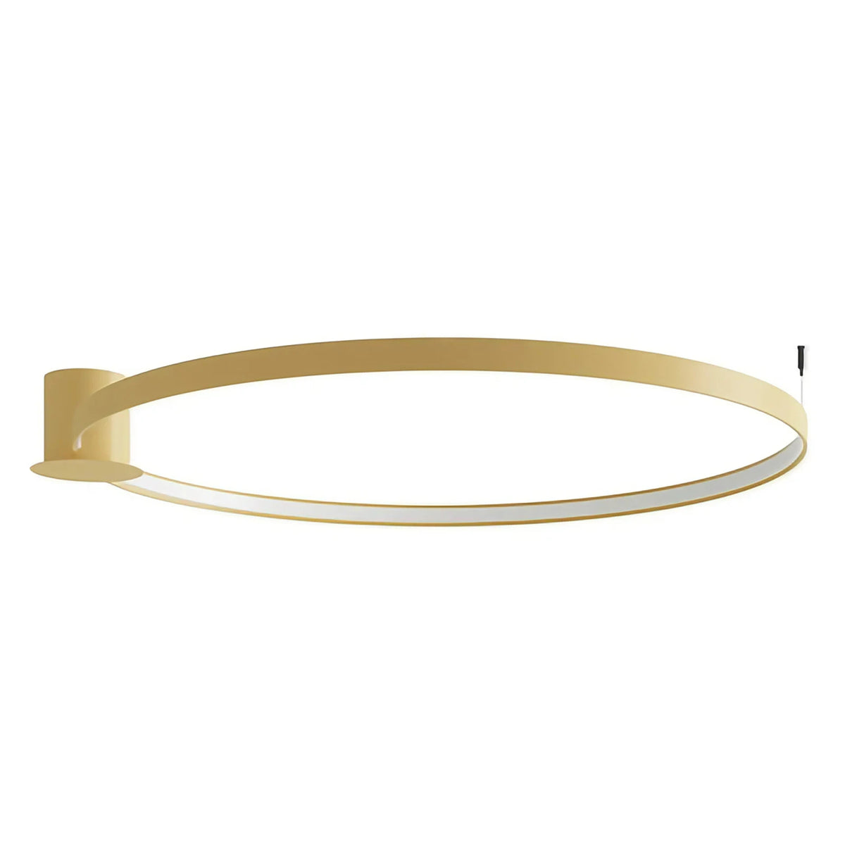 Plafonnier anneau LED en aluminium, 55, 78 ou 110 cm, doré