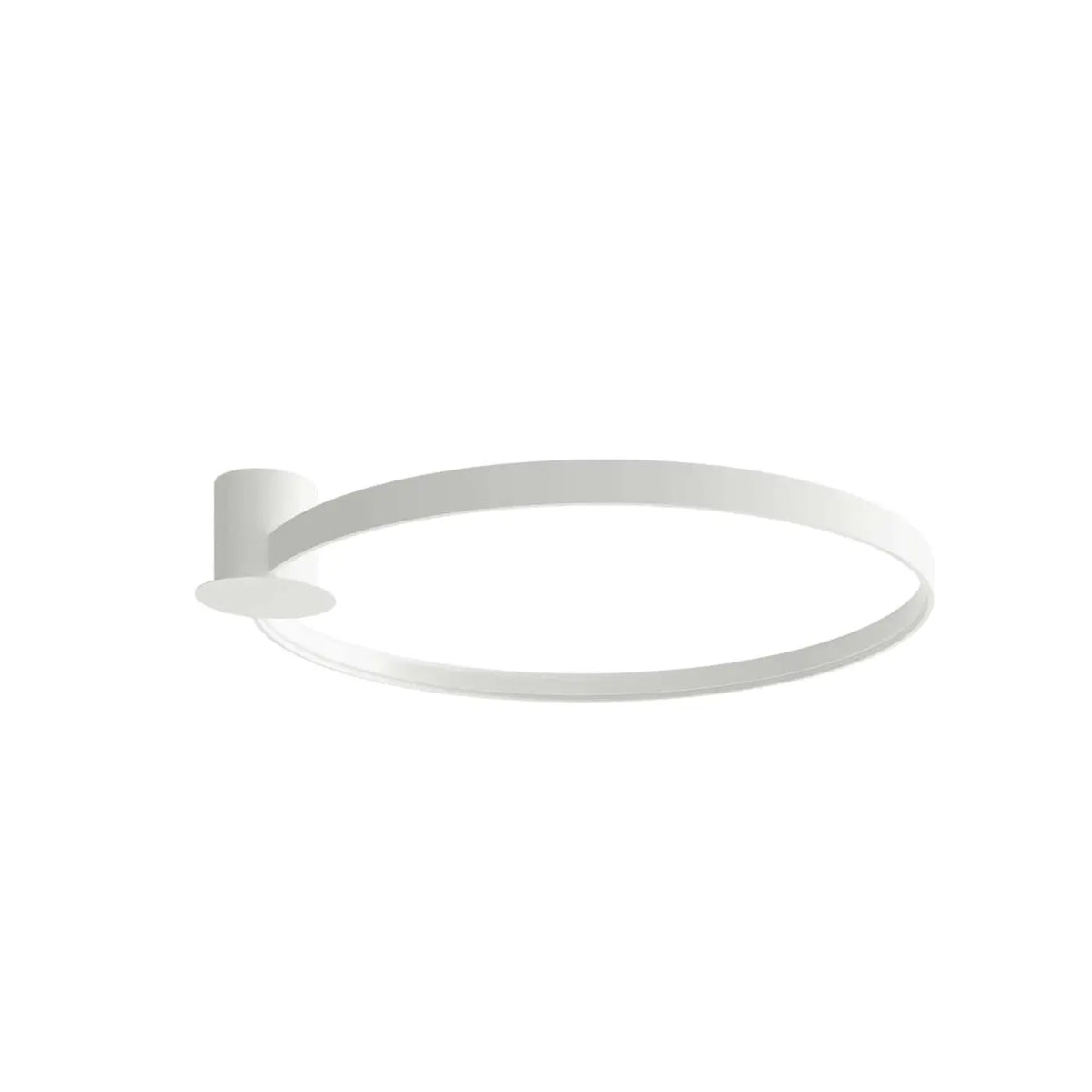 Plafonnier anneau LED en aluminium, 55, 78 ou 110 cm, blanc