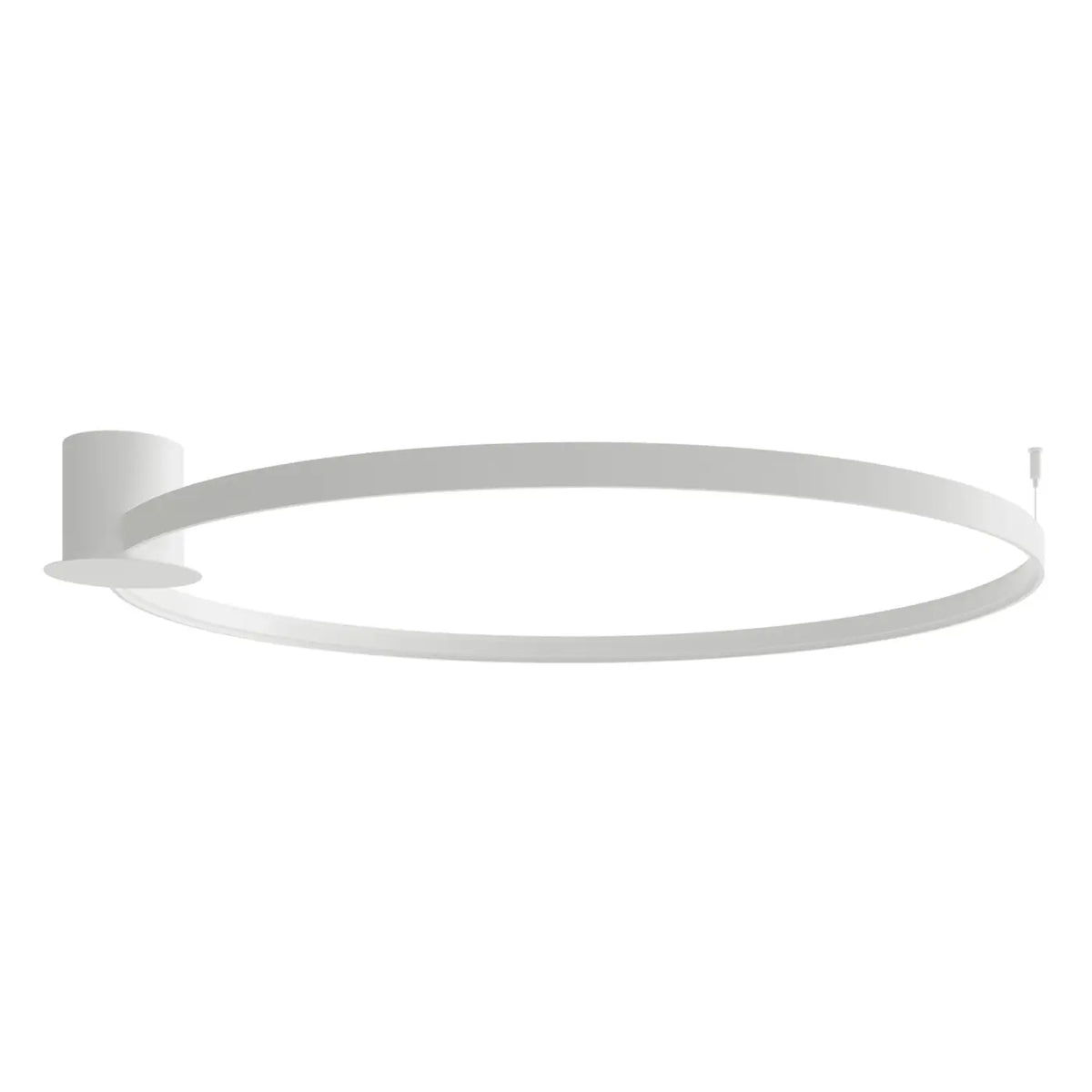 Plafonnier anneau LED en aluminium, 55, 78 ou 110 cm, blanc