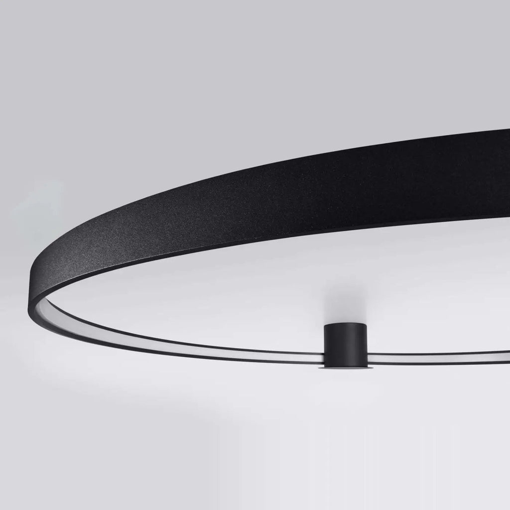 Plafonnier anneau LED en aluminium, 55, 78 ou 110 cm