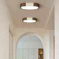 Plafonnier LED en bois minimaliste, cinq tailles de S à 2XL, blanc
