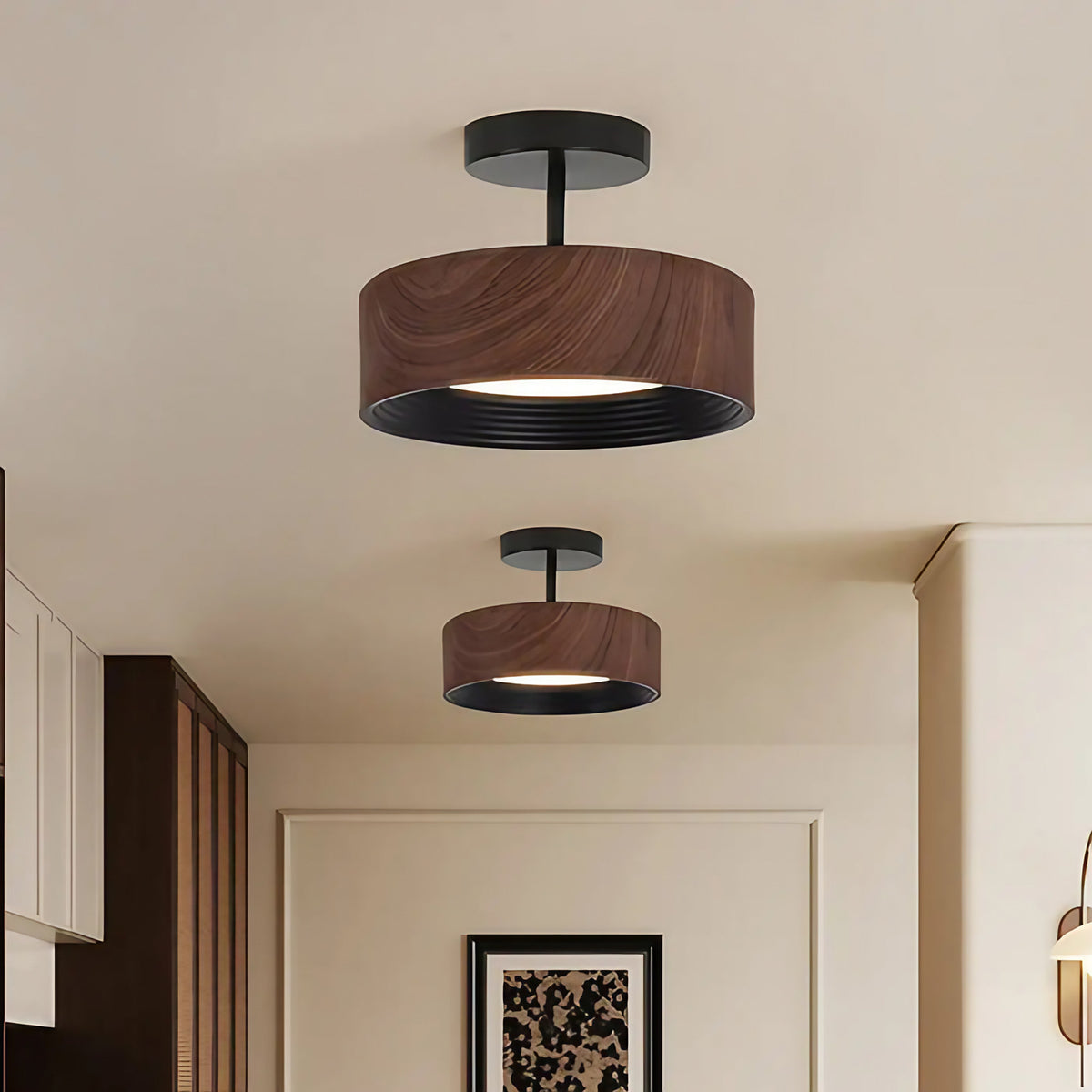 Plafonnier LED moderne, blanc chaud, froid ou réglable