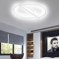 Plafonnier LED en cercle, noir ou blanc, blanc chaud ou froid, blanc