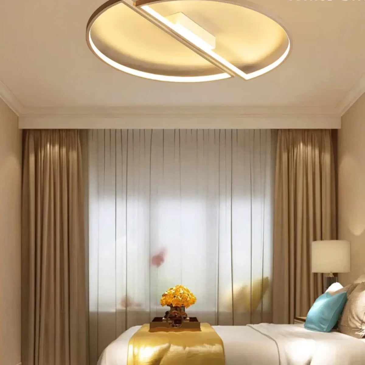 Plafonnier LED en cercle, noir ou blanc, blanc chaud ou froid