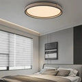 Plafonnier LED rond beige au style contemporain, S ou M