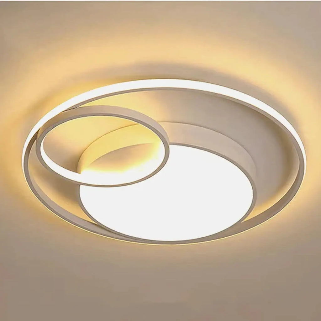 Plafonnier LED circulaire au design contemporain