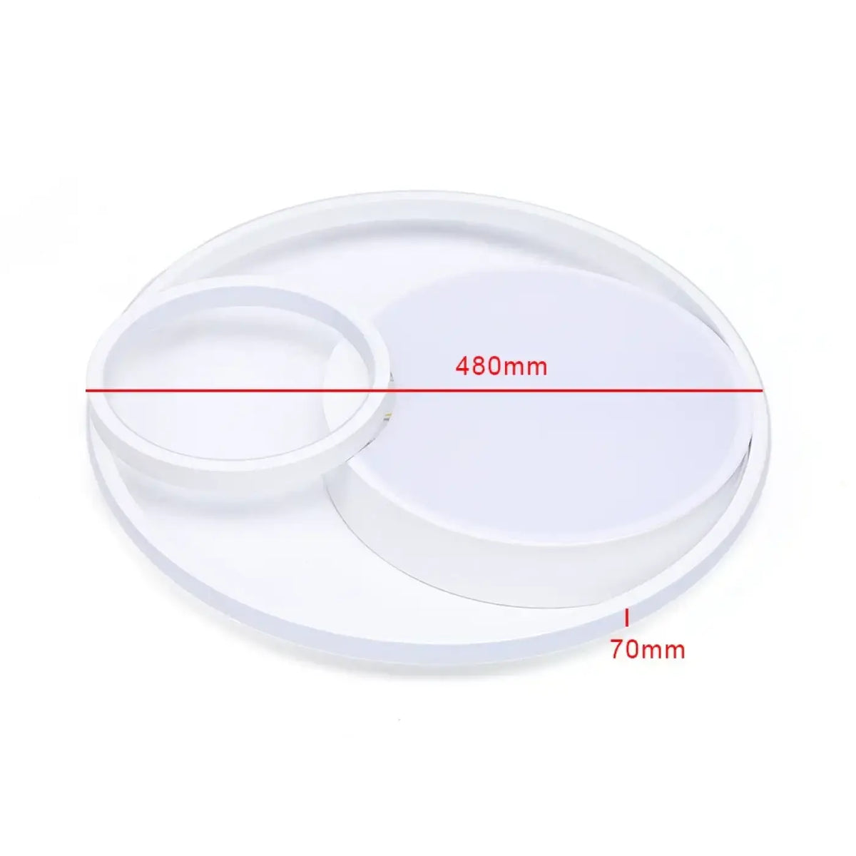 Plafonnier LED circulaire au design contemporain