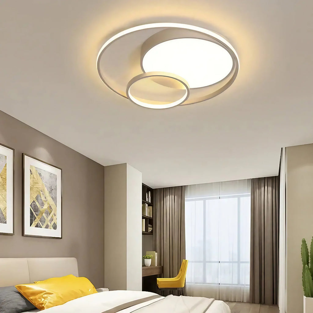 Plafonnier LED circulaire au design contemporain
