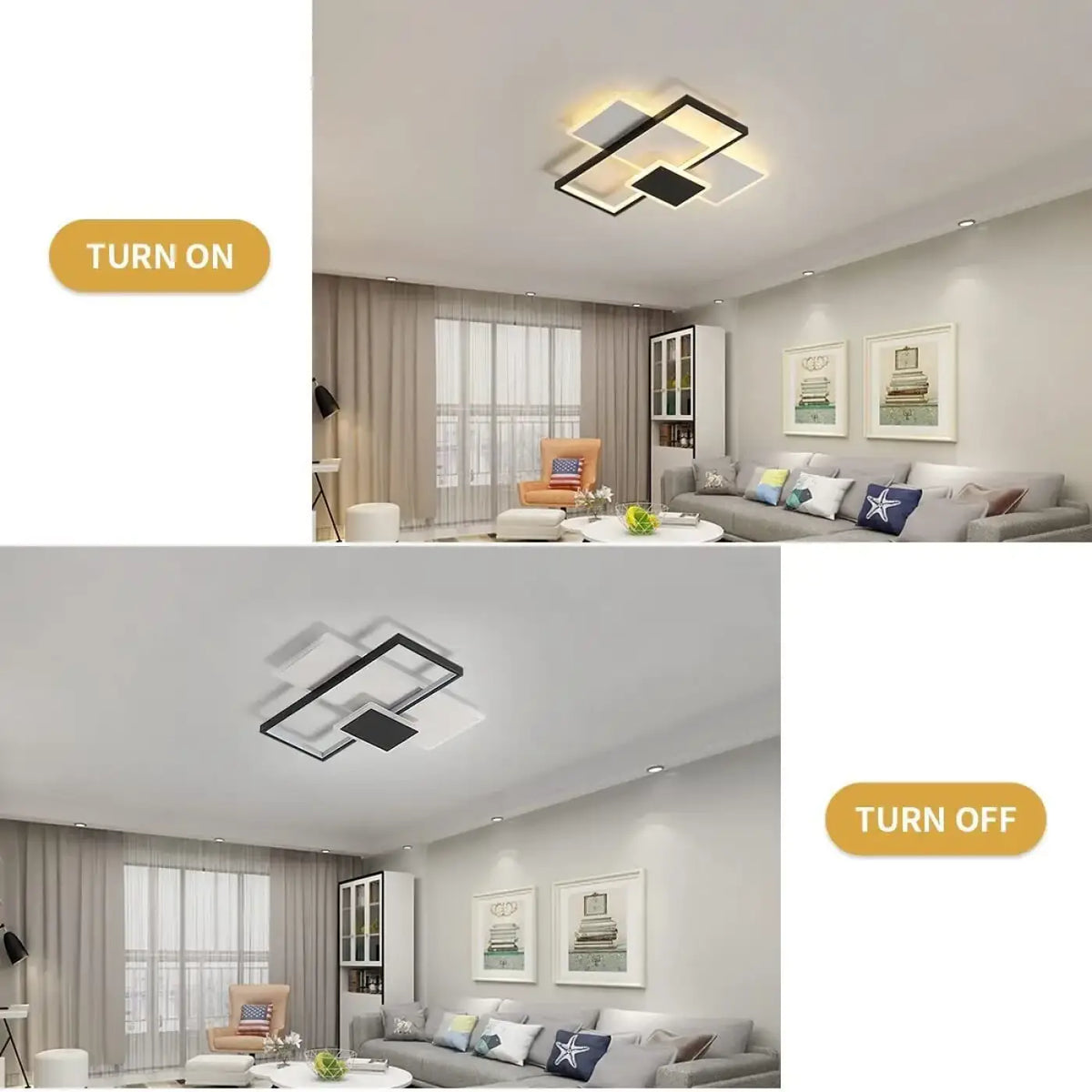 Plafonnier LED minimaliste aux lignes pures