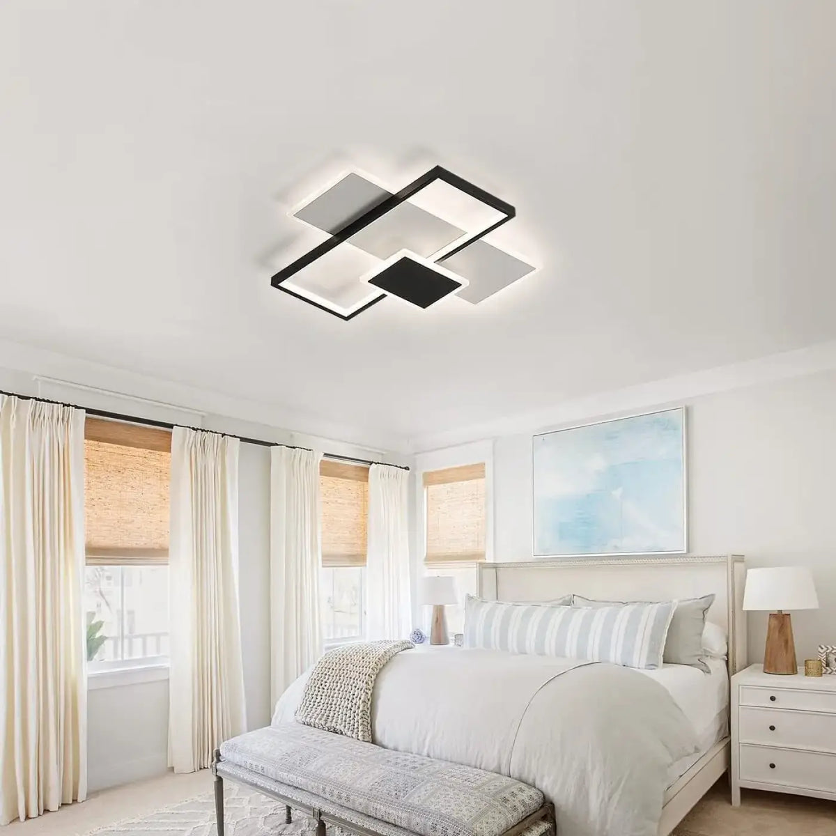 Plafonnier LED minimaliste aux lignes pures