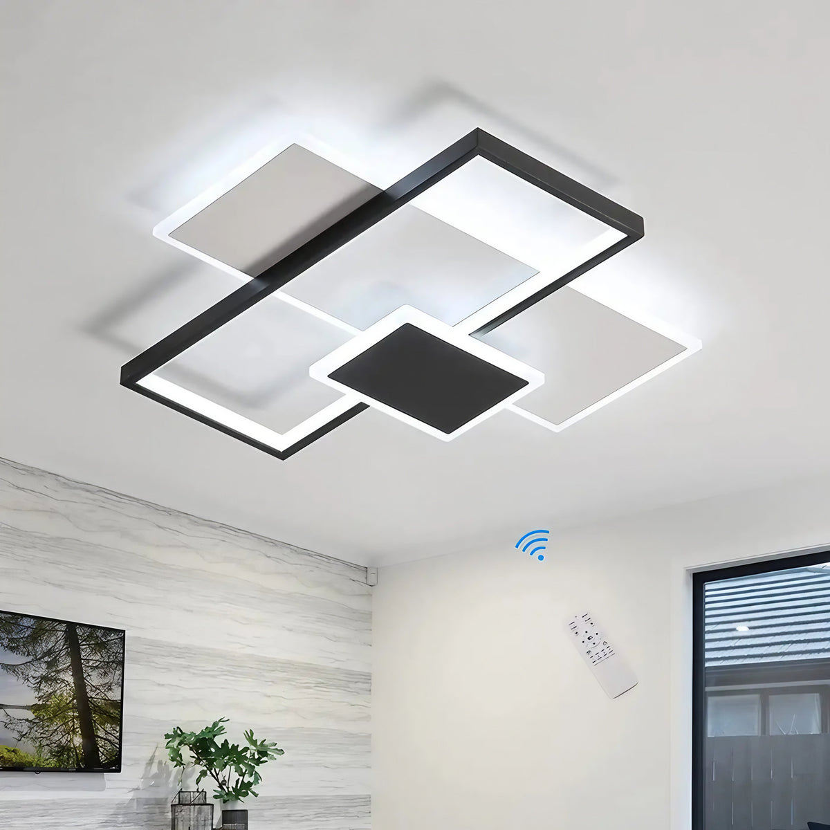Plafonnier LED minimaliste aux lignes pures