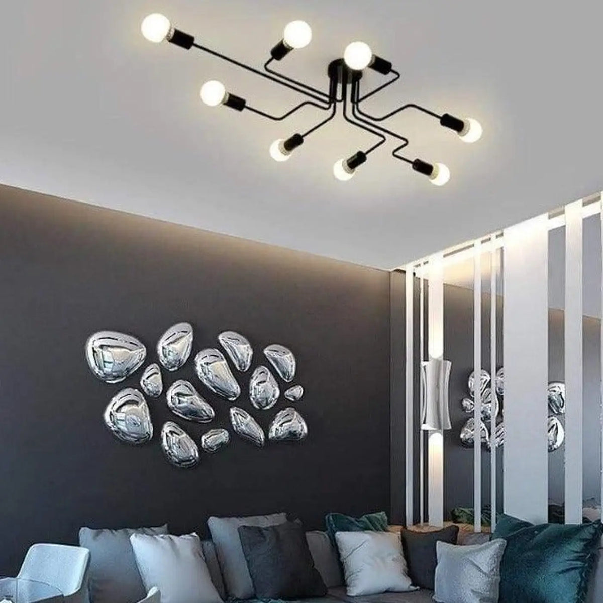 Plafonnier LED design, trois tailles S, M et L