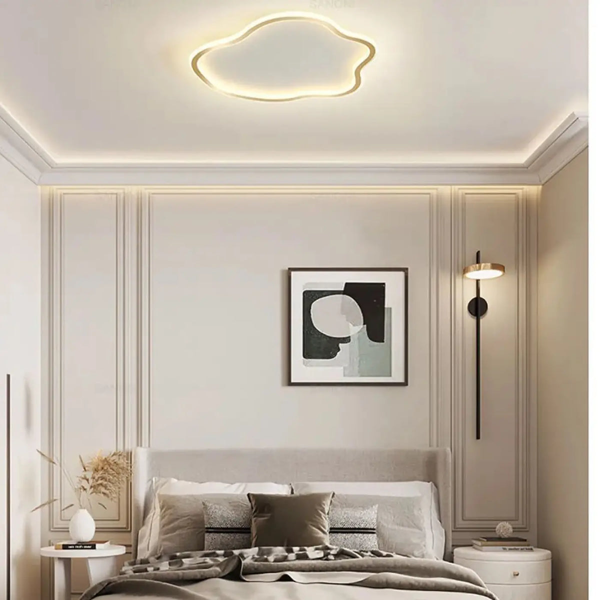 Plafonnier LED en forme de nuage, trois tailles et trois coloris