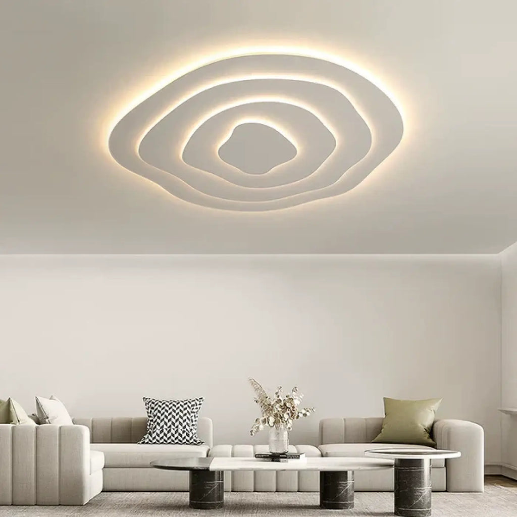 Plafonnier LED en spirale, design moderne