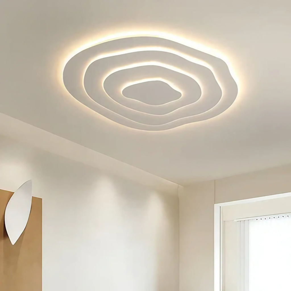 Plafonnier LED en spirale, design moderne
