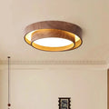 Plafonnier LED effet bois naturel, esprit scandinave, tailles S et M