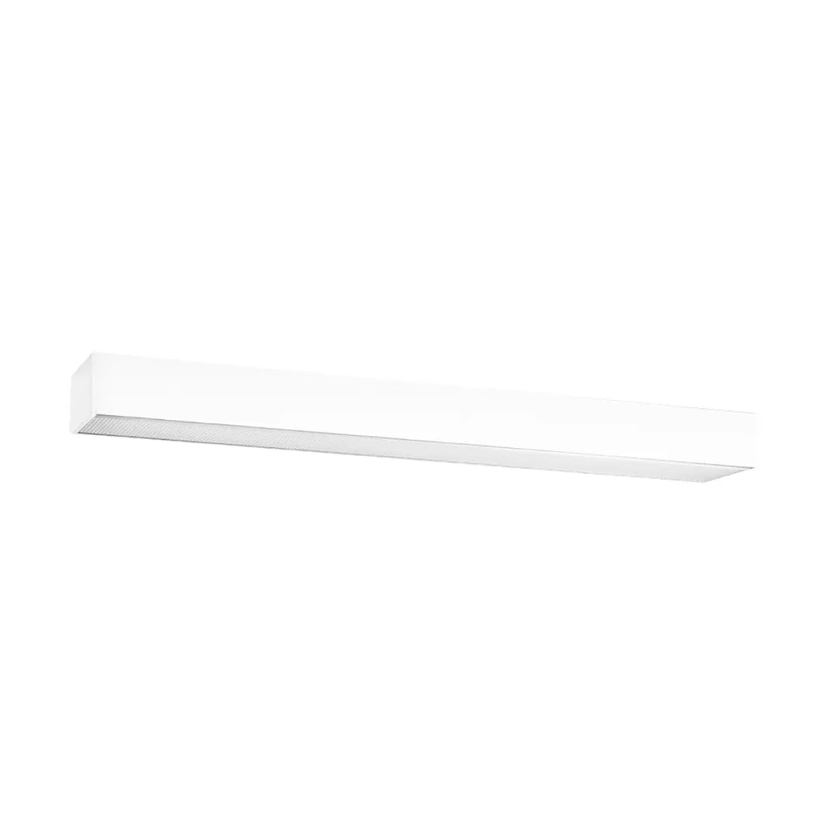 Plafonnier linéaire LED en aluminium carré, de 67 à 200 cm, blanc