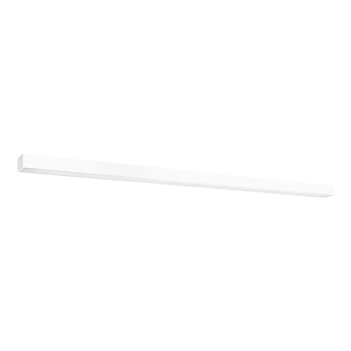 Plafonnier linéaire LED en aluminium carré, de 67 à 200 cm, blanc