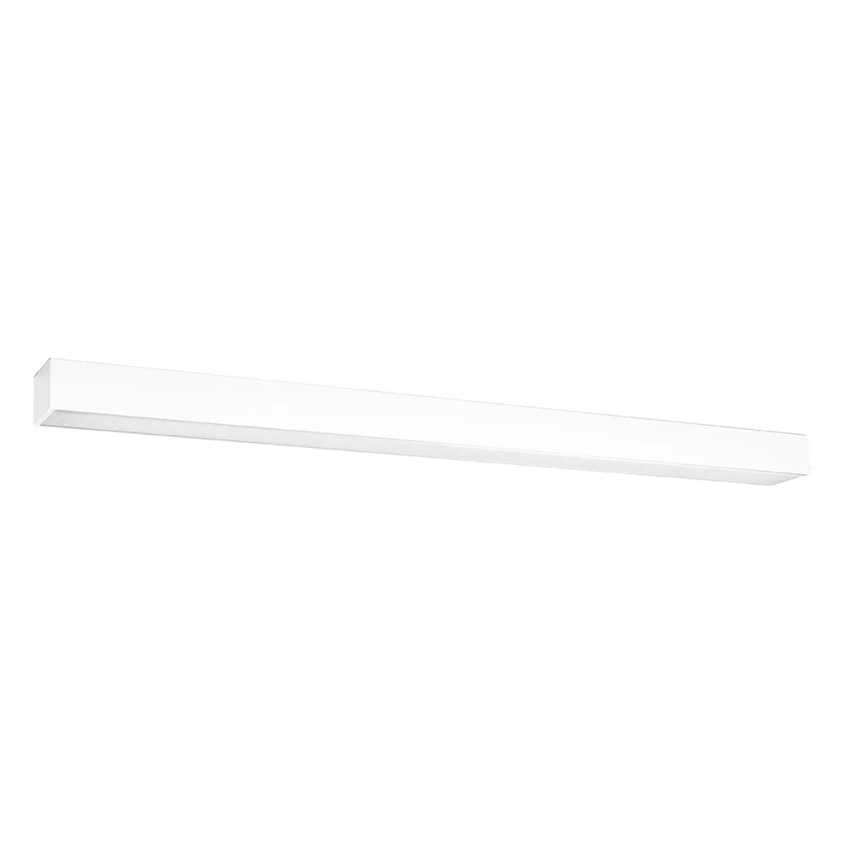 Plafonnier linéaire LED en aluminium carré, de 67 à 200 cm, blanc