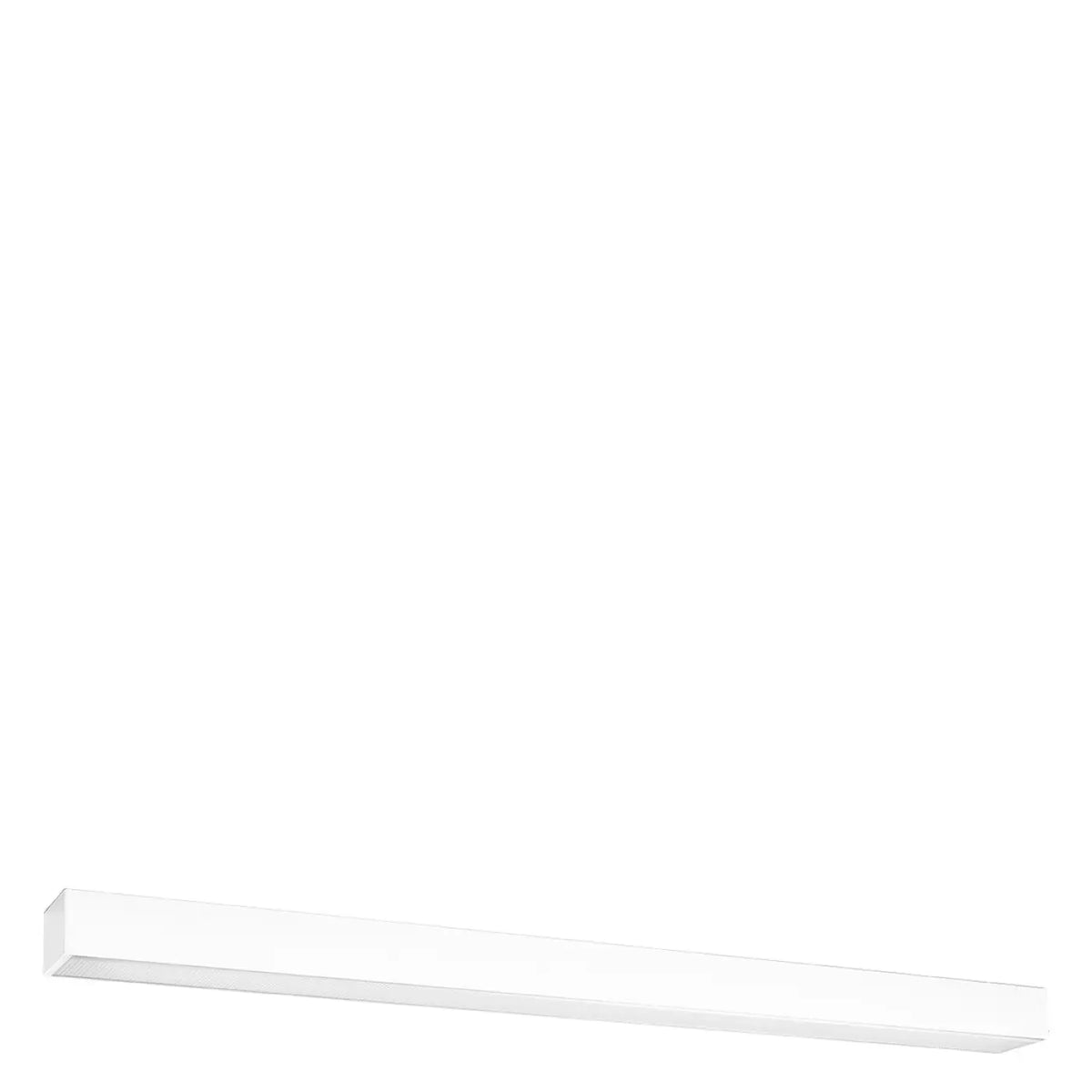 Plafonnier linéaire LED en aluminium carré, de 67 à 200 cm, blanc