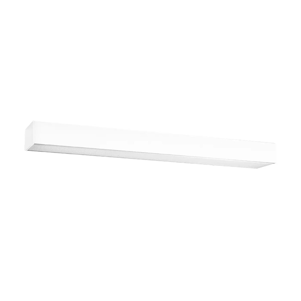 Plafonnier linéaire LED en aluminium carré, de 67 à 200 cm, blanc