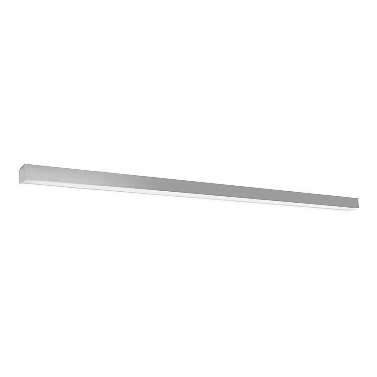 Plafonnier linéaire LED en aluminium carré, de 67 à 200 cm, gris