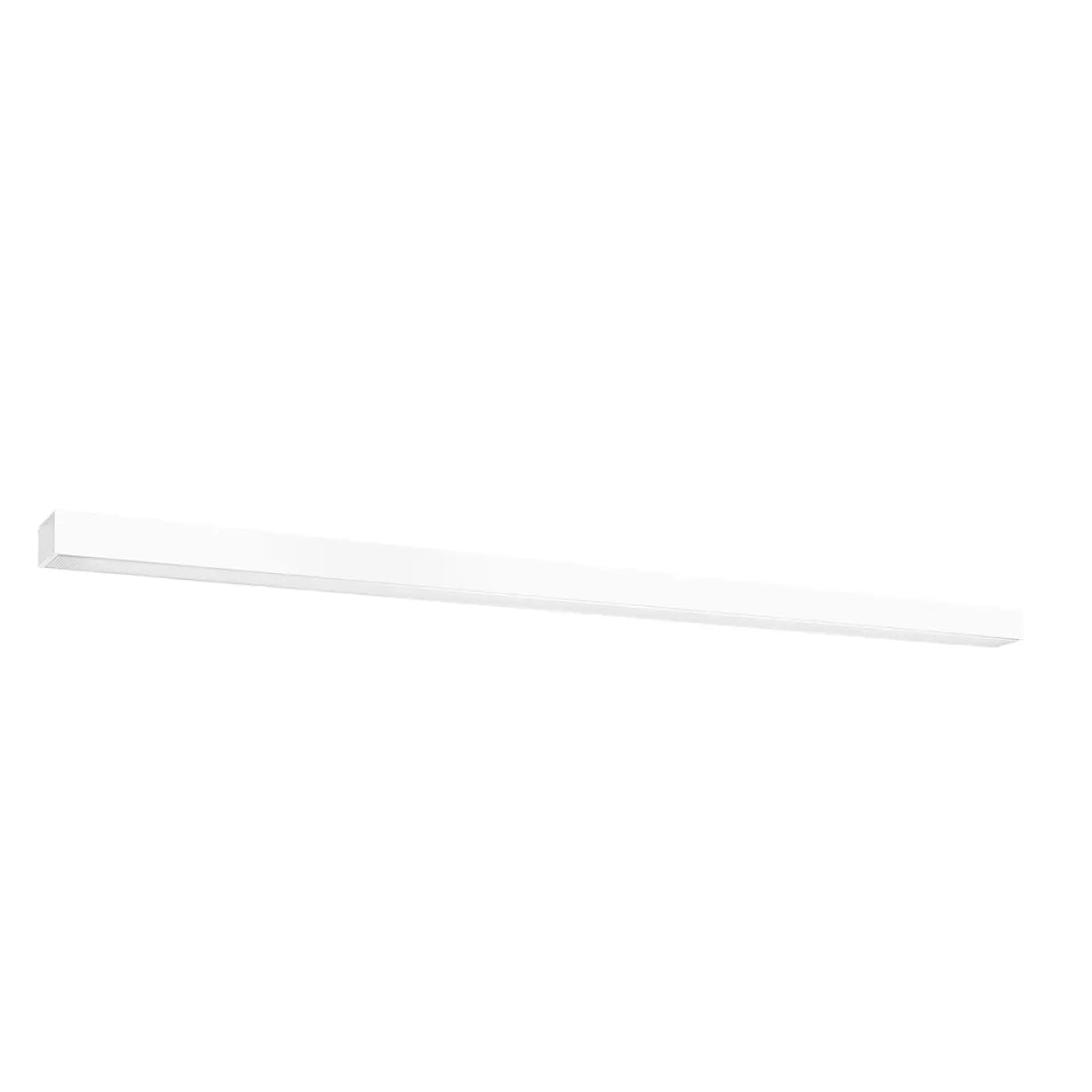 Plafonnier linéaire LED en aluminium carré, de 67 à 200 cm, blanc