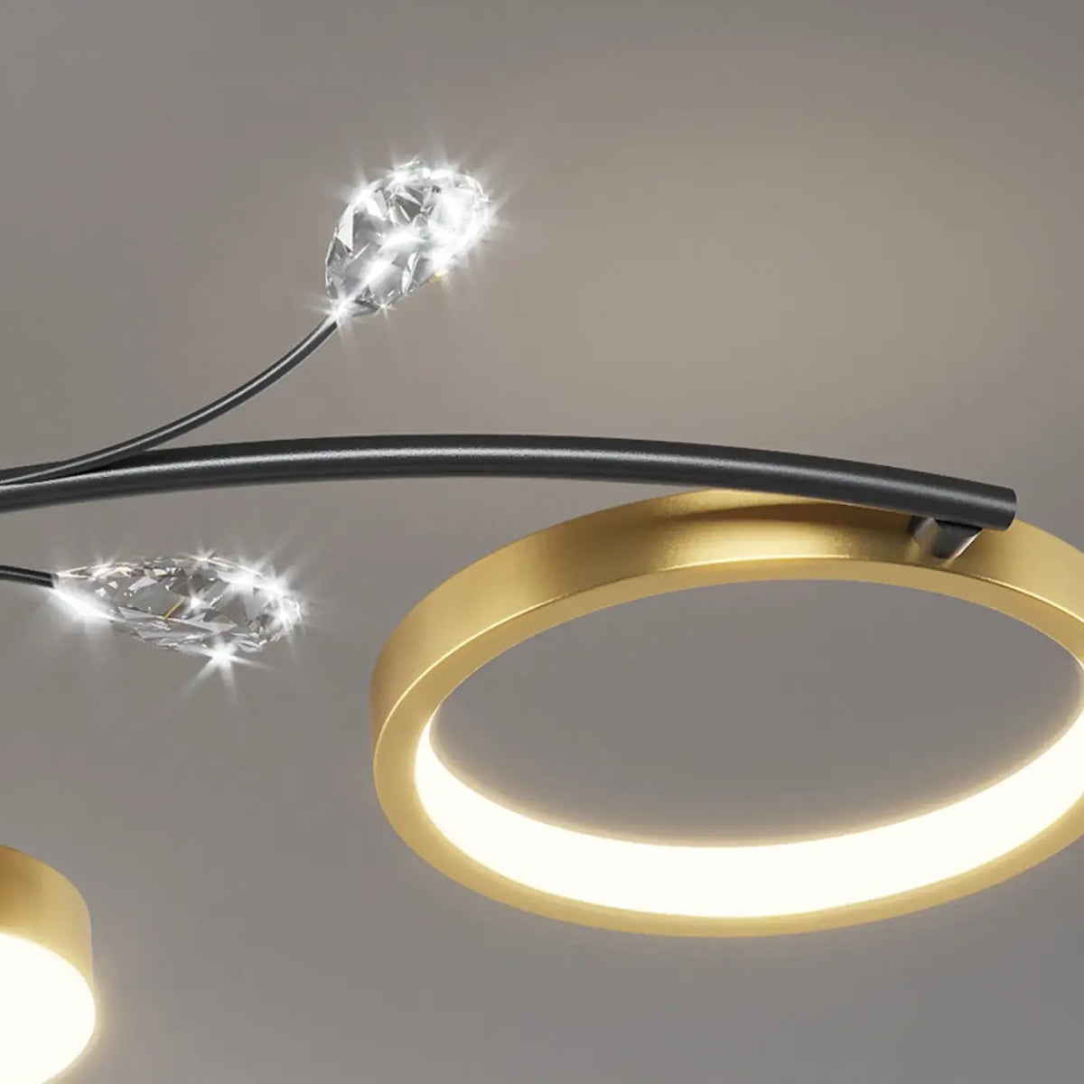Plafonnier LED en forme de fleur pour salon, S, M, L