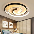 Plafonnier LED en spirale, tailles S et M, lumière au choix