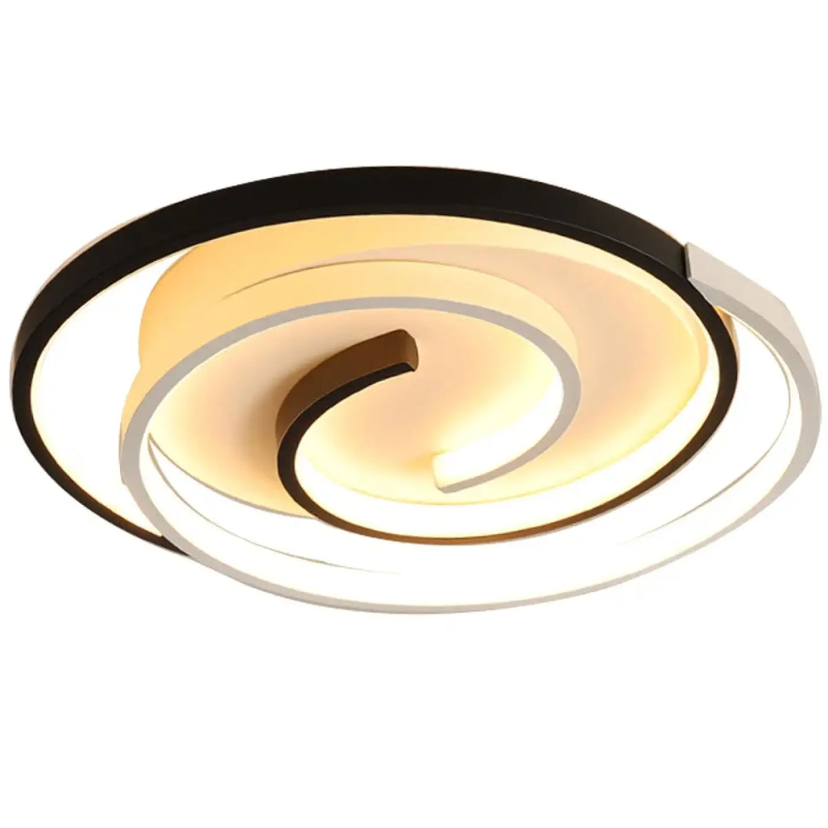 Plafonnier LED en spirale, tailles S et M, lumière au choix