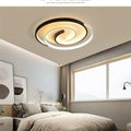 Plafonnier LED moderne, carrés et spirale, modèle cercle ou carré