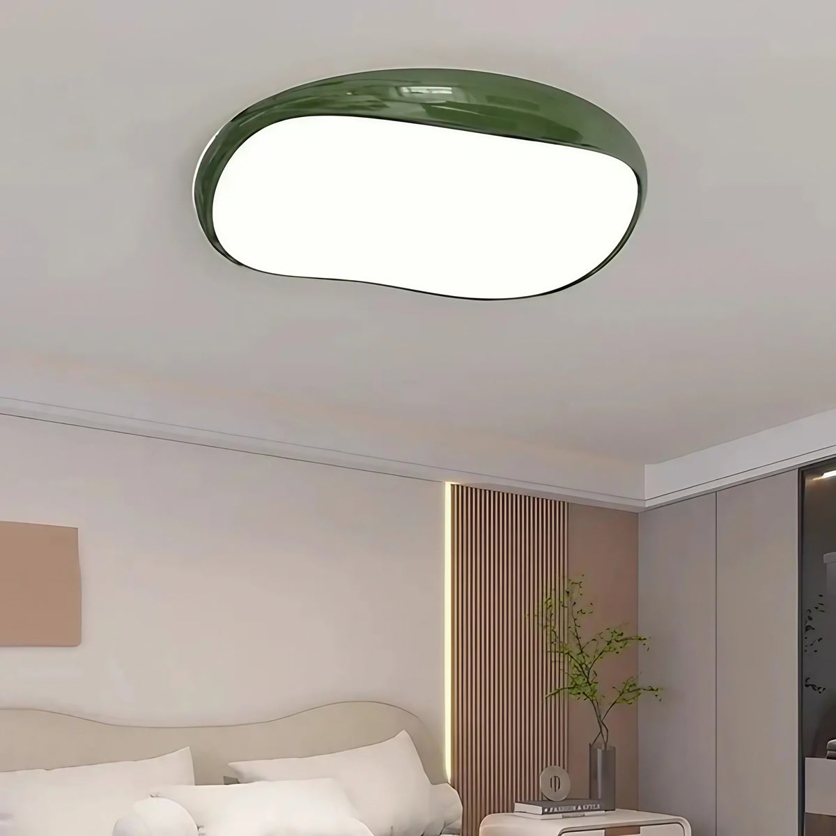 Plafonnier LED rond pour couloir et entrée, six coloris, noir