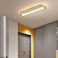 Plafonnier LED ovale au design minimaliste, blanc chaud ou froid