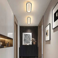 Plafonnier LED ovale minimaliste, tailles S, M, L
