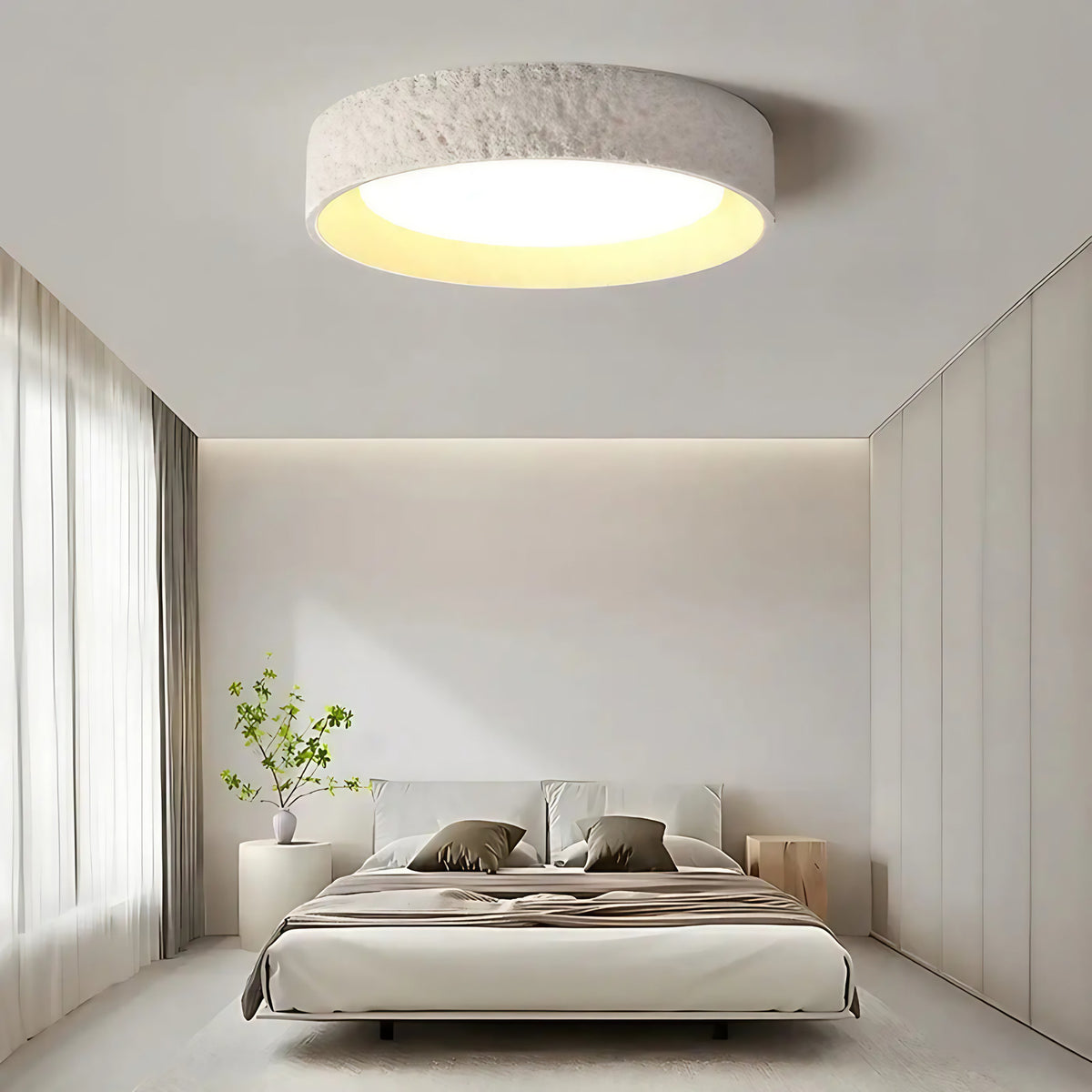 Plafonnier LED en résine au design moderne, S, M ou L