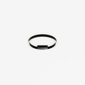 Plafonnier LED en anneau fin, noir ou doré, 40 ou 60 cm, noir