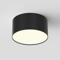 Plafonnier LED disque plat de 6 cm, noir, blanc ou doré, noir