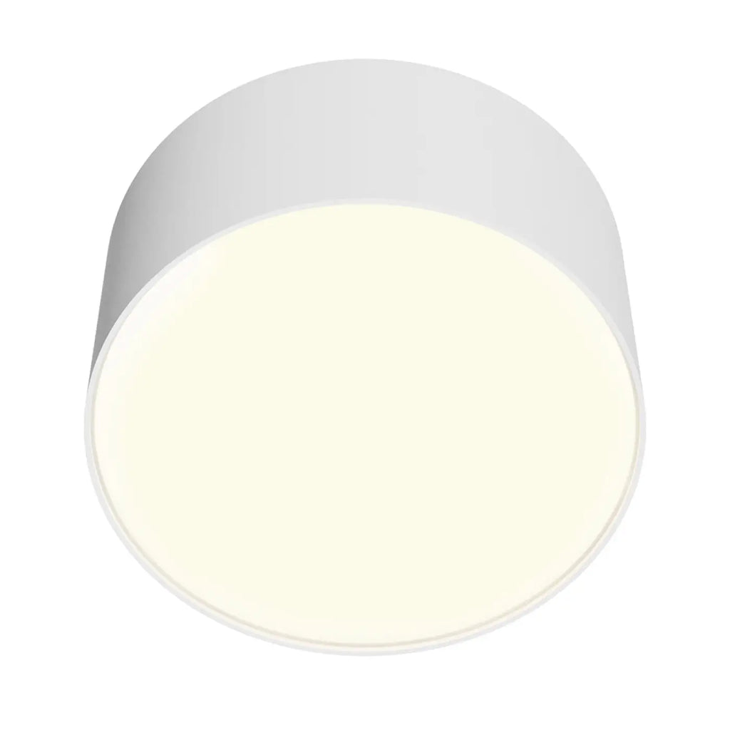 Plafonnier LED disque plat de 6 cm, noir, blanc ou doré