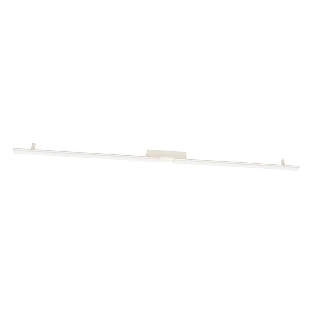 Plafonnier linéaire LED fin en aluminium, 181 cm, 40 W, beige