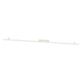 Plafonnier linéaire LED fin en aluminium, 181 cm, 40 W, beige