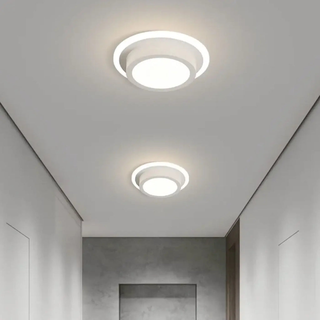 Plafonnier LED à forme sculptée, noir ou blanc, trois modèles
