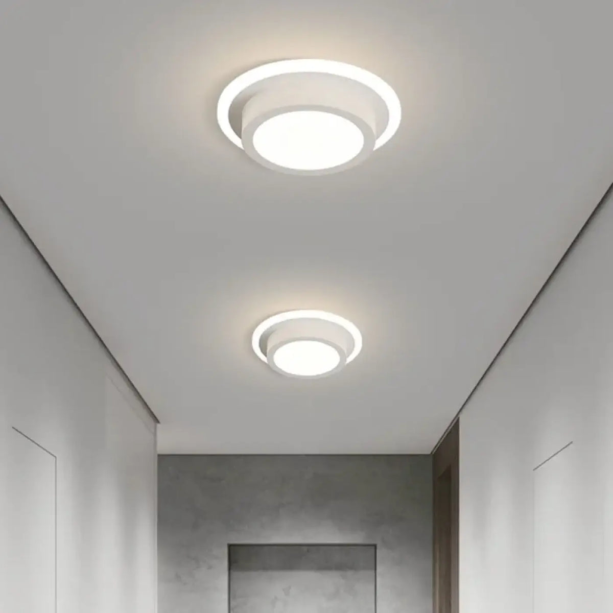 Plafonnier LED à forme sculptée, noir ou blanc, trois modèles