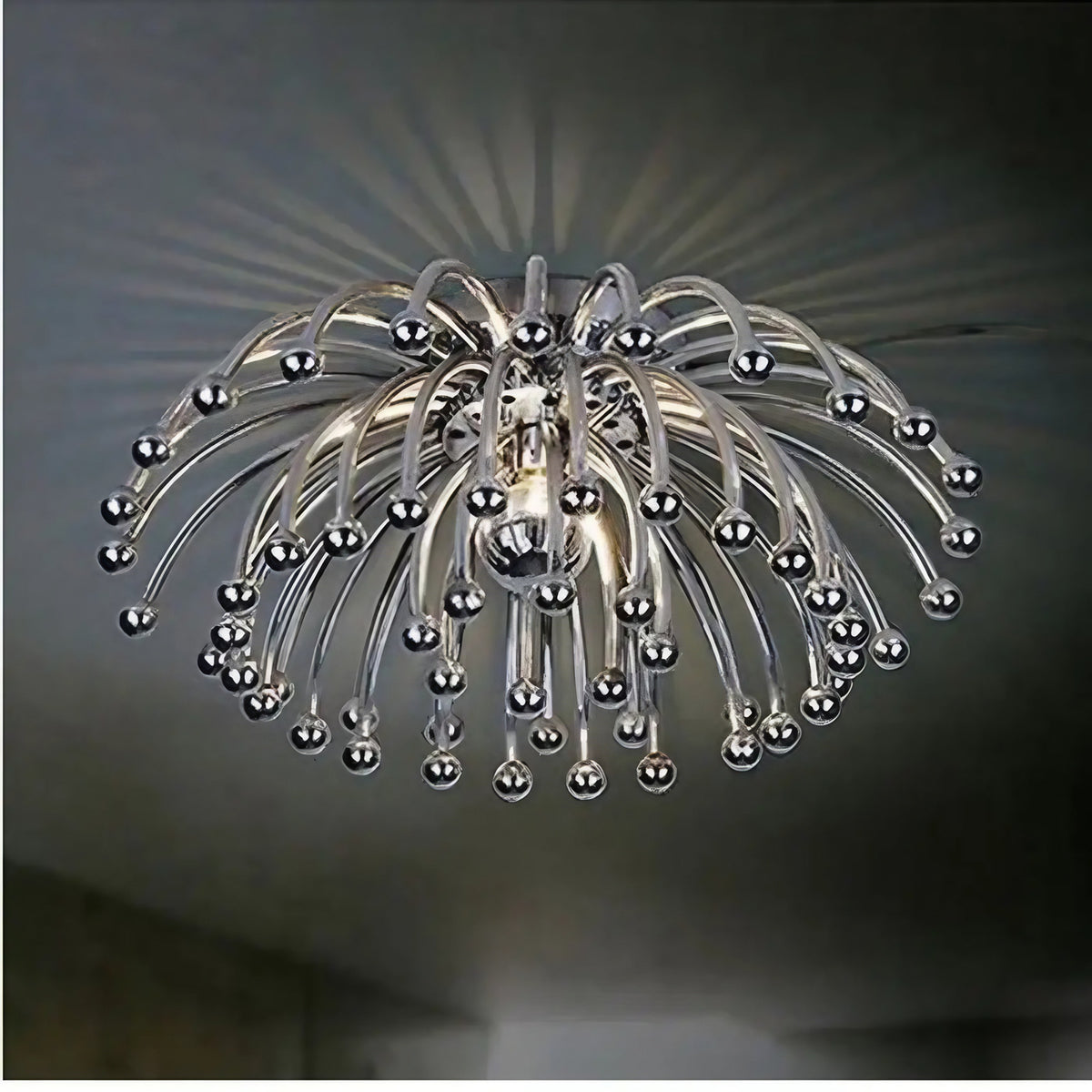 Plafonnier sculptural en métal, taille S ou M