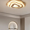 Plafonnier LED organique en bois naturel, trois tailles